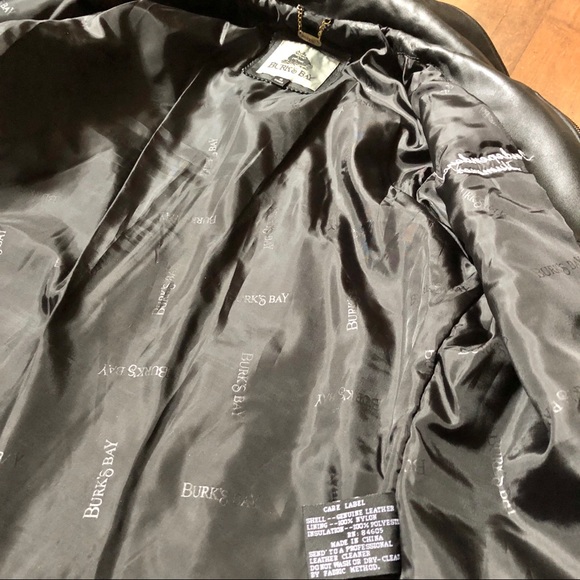 Burk's Bay Ladies Black Napa 100% Leather Jacket - Picture 3 of 4